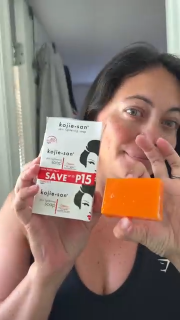 kojie san Savon original éclaircissant à l'acide kojique pour visage et le corps .