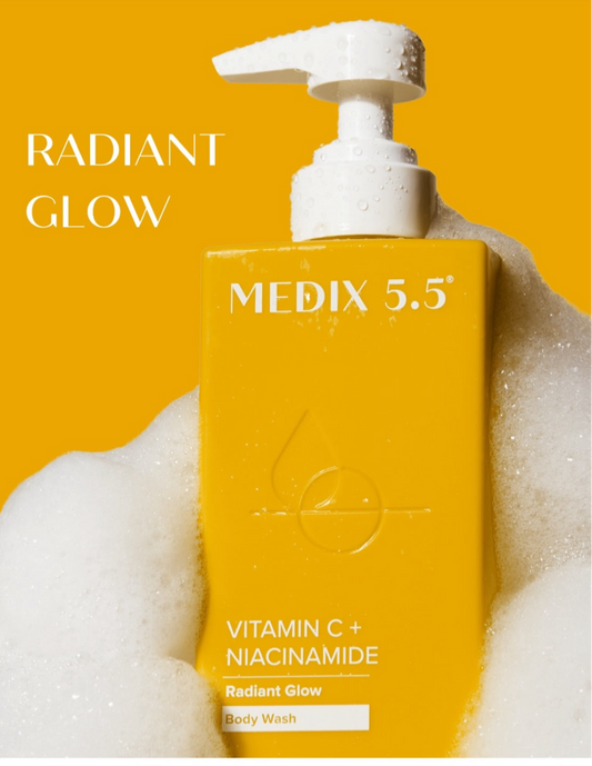 Medix 5.5 Gel douche, Éclat radieux , Vitamine C + Nicotinamide