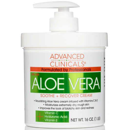 Advanced clinicals Crème Apaisant + Récupérante à l'Aloe Vera