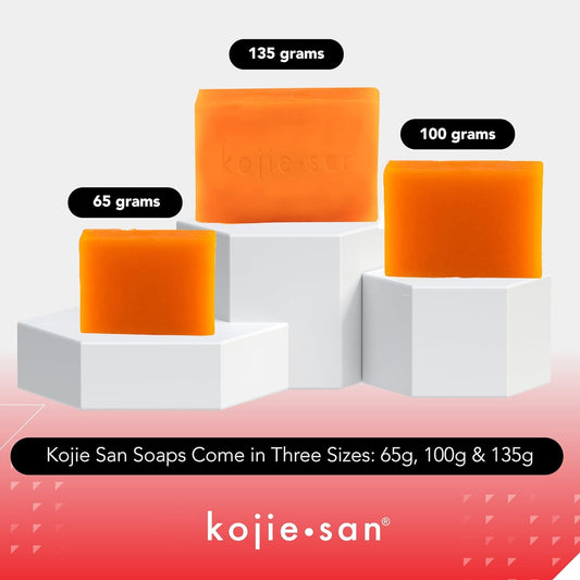 kojie san Savon original éclaircissant à l'acide kojique  pour visage et le corps . lot de 2